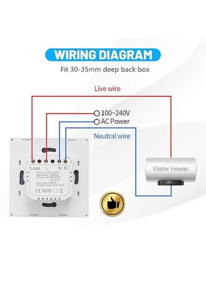 EVERSECU Tuya Smart WiFi Garage Door Opener Controller – Works with Alexa, Google Home, SmartLife/Tuya App, No Hub Required - Image 2